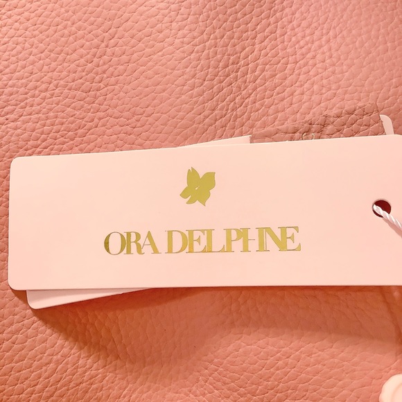🏷NWT ORA DELPHINE Pink Leather Large Hobo Bag👜 - Picture 10 of 10